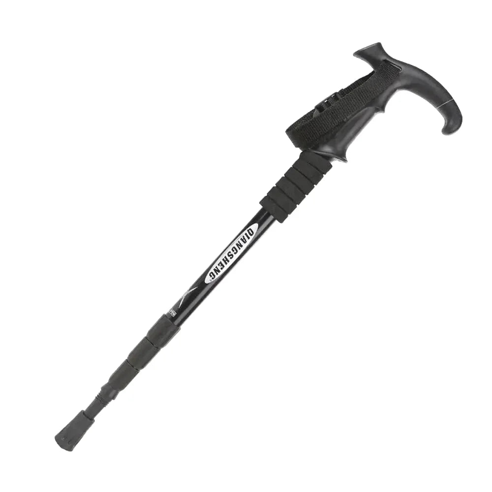 Bâton de Randonnée Pliable – Aluminium Léger, Réglable 53–110 cm, Embout Tungstène - TrekMaster 110