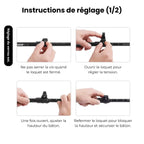Bâton De Randonnée Télescopiques (56–135 cm) Quick Lock - Aluminium 7075 - Naturehike 135