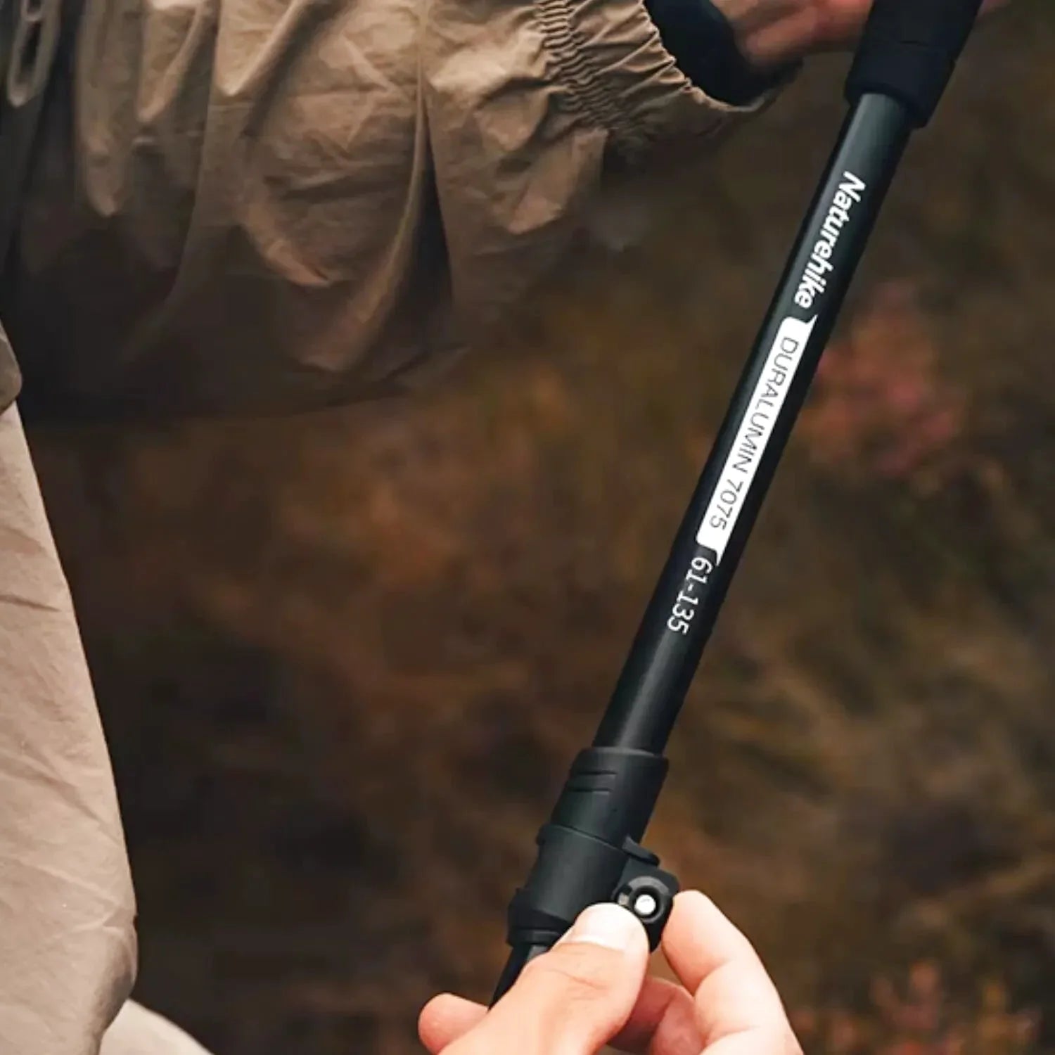 Bâton De Randonnée Télescopiques (56–135 cm) Quick Lock - Aluminium 7075 - Naturehike 135