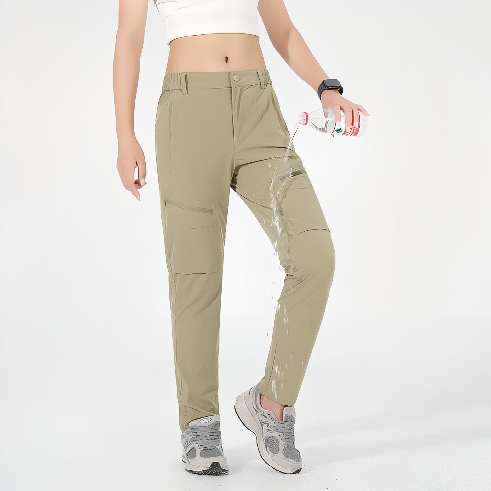 Pantalon Randonnée Femme Imperméable & Protection Coupe-Vent- Cargo Pants