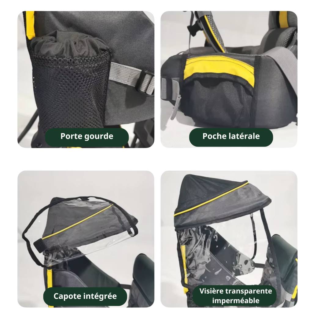 Porte bébé Randonnée Dorsal avec Abris & Protection - TrekKid Air Pro