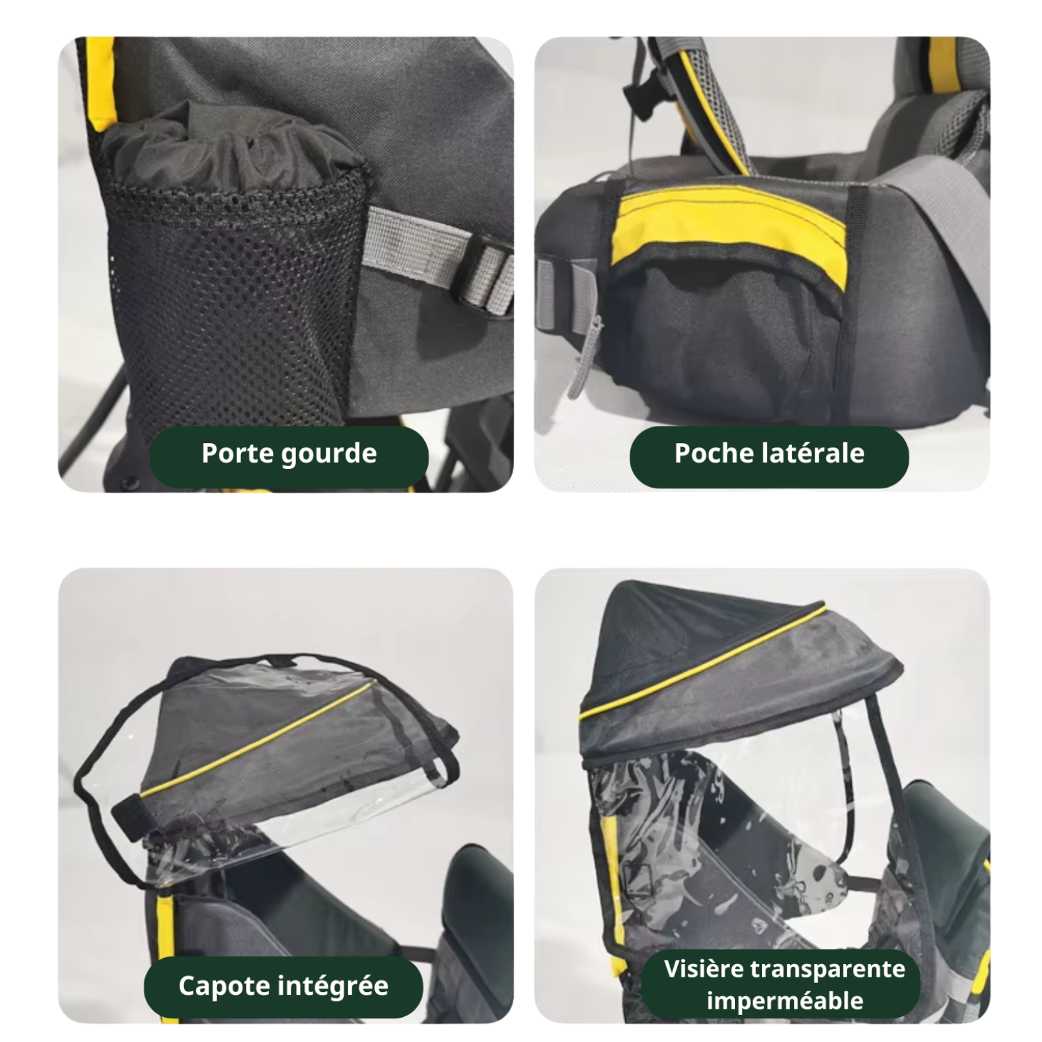 Porte bébé Randonnée Dorsal avec Abris & Protection - TrekKid Air Pro